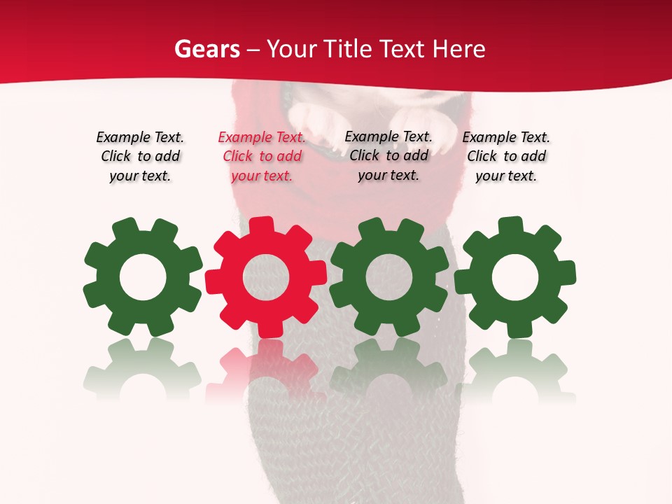 Stocking Present Comic PowerPoint Template