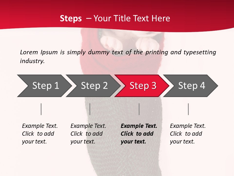 Stocking Present Comic PowerPoint Template