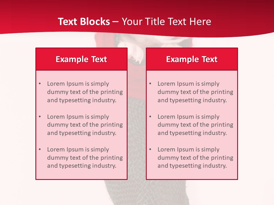 Stocking Present Comic PowerPoint Template