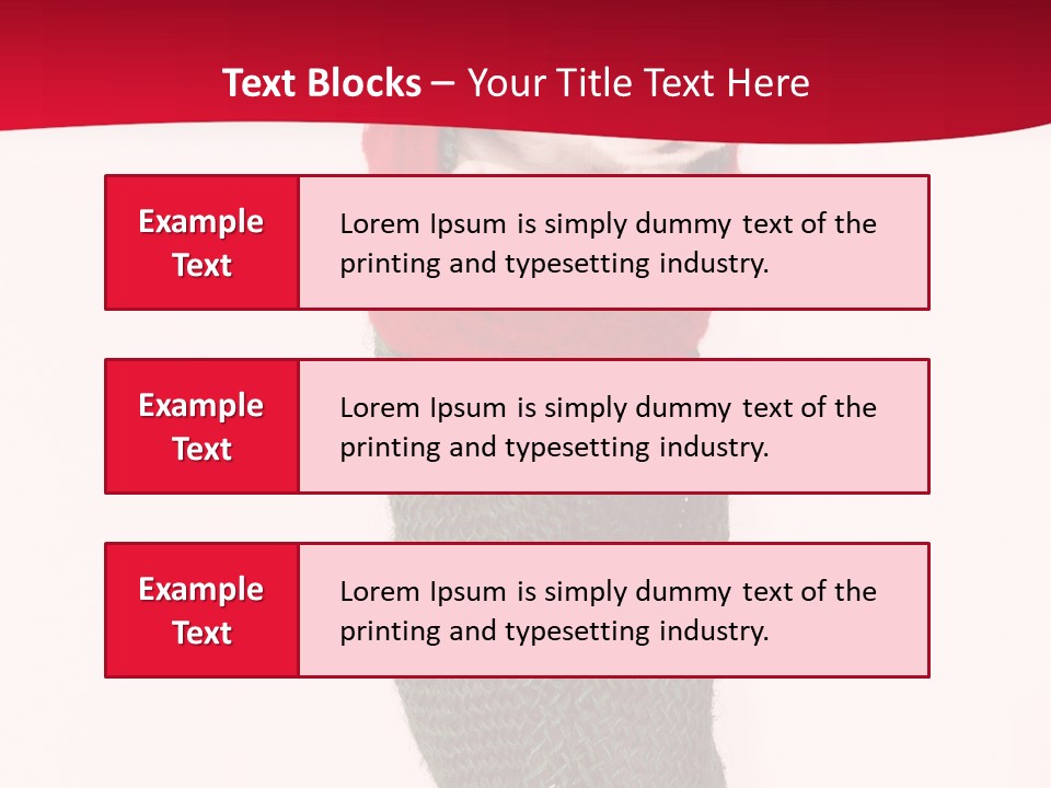 Stocking Present Comic PowerPoint Template
