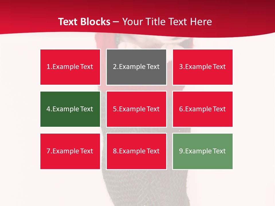 Stocking Present Comic PowerPoint Template