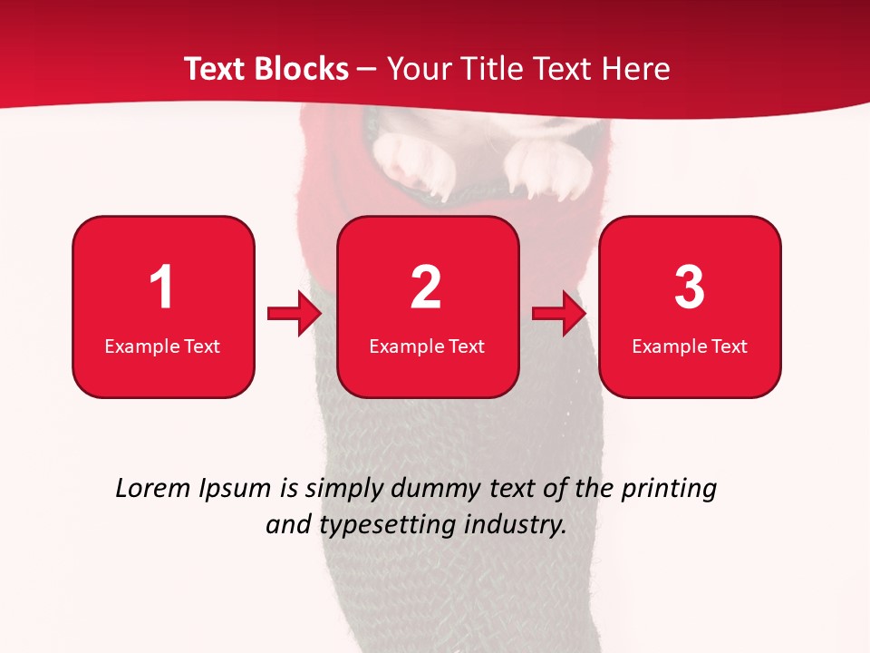 Stocking Present Comic PowerPoint Template