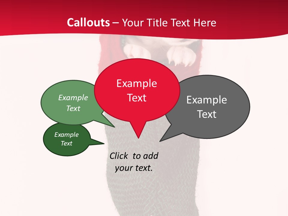 Stocking Present Comic PowerPoint Template