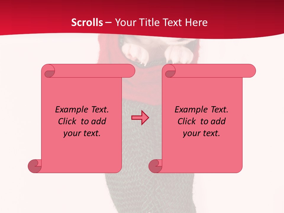 Stocking Present Comic PowerPoint Template