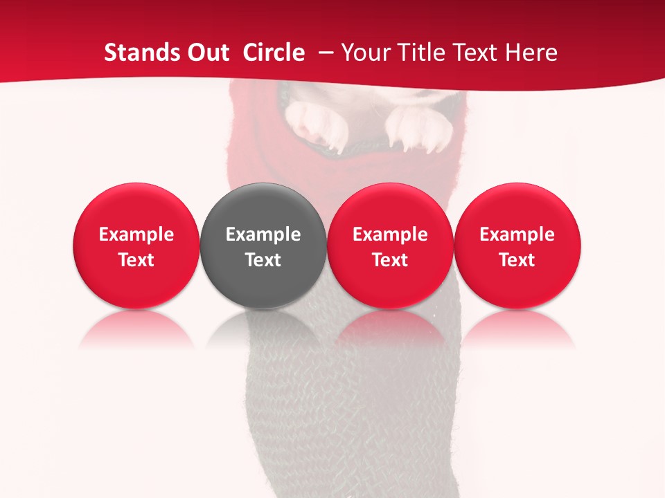 Stocking Present Comic PowerPoint Template