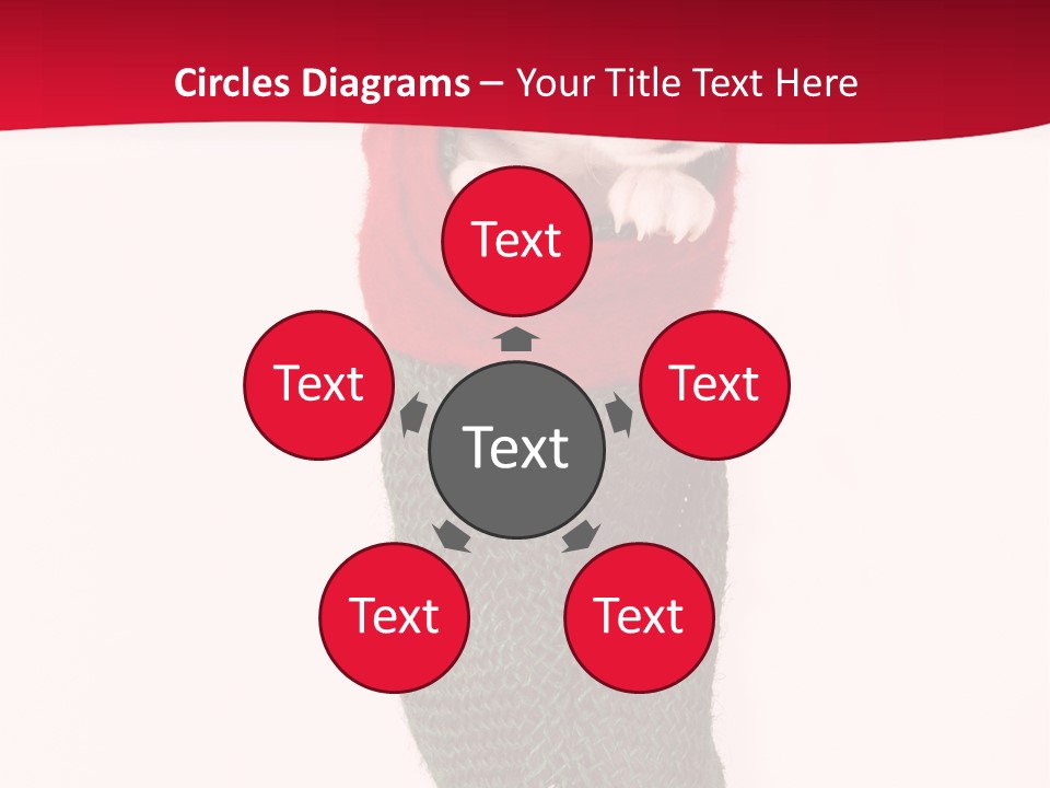 Stocking Present Comic PowerPoint Template