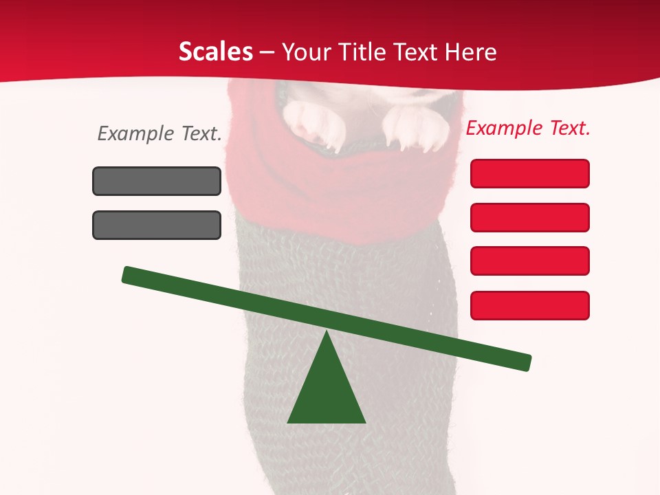 Stocking Present Comic PowerPoint Template