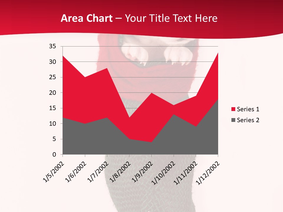 Stocking Present Comic PowerPoint Template