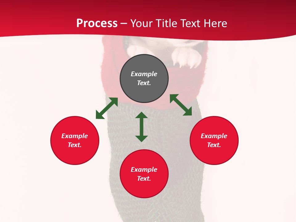 Stocking Present Comic PowerPoint Template