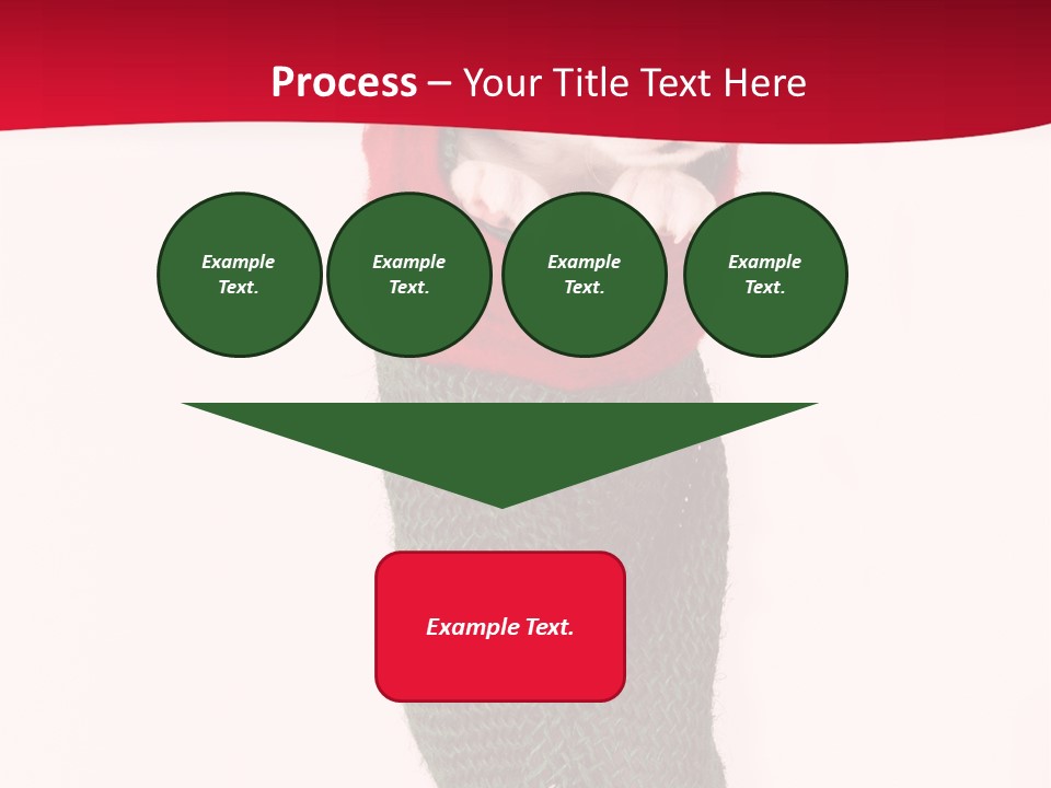 Stocking Present Comic PowerPoint Template