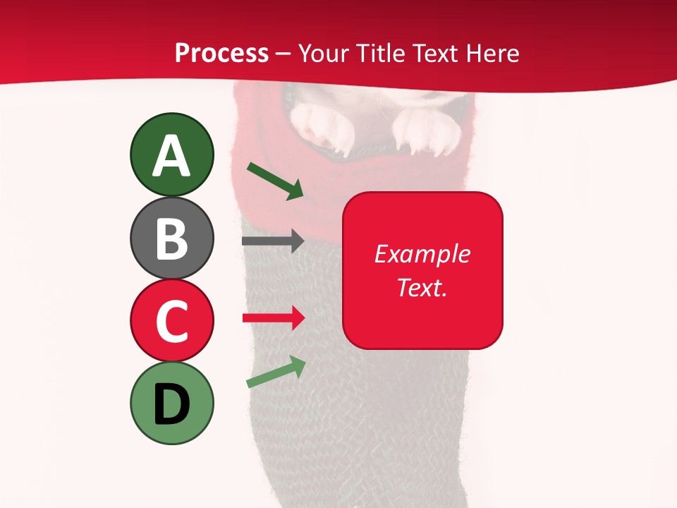 Stocking Present Comic PowerPoint Template