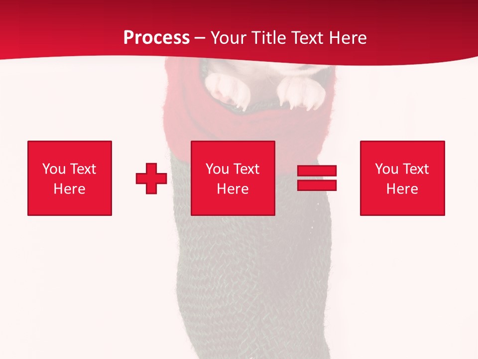 Stocking Present Comic PowerPoint Template