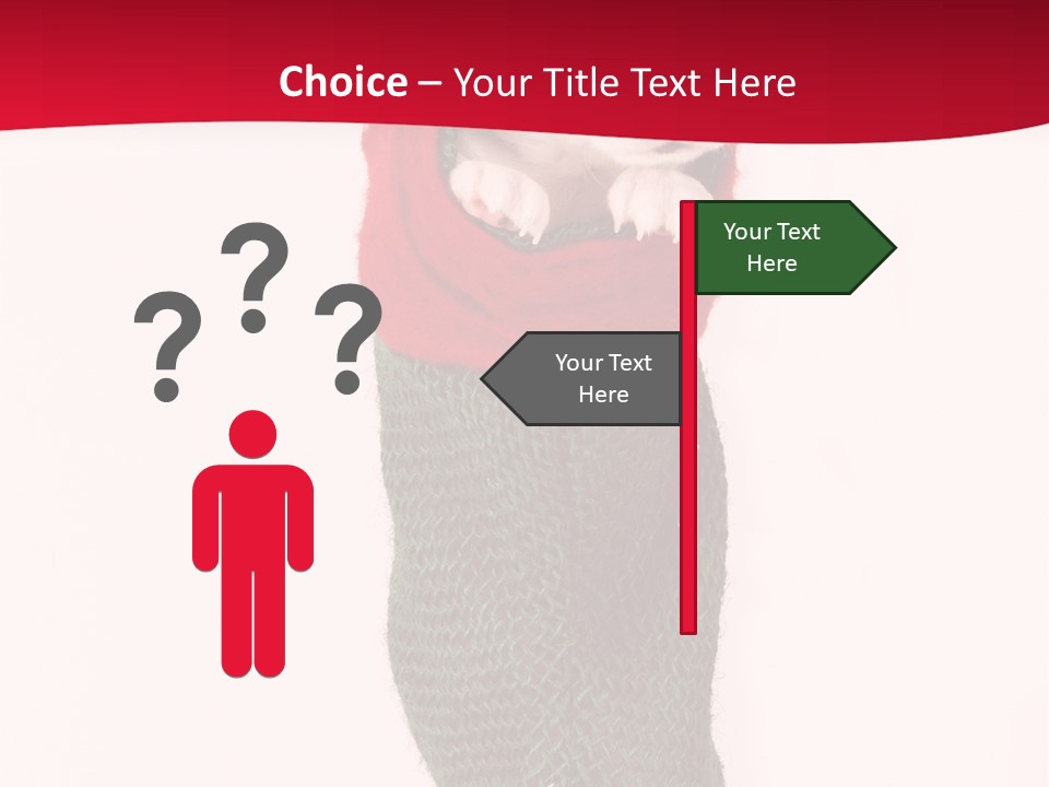 Stocking Present Comic PowerPoint Template