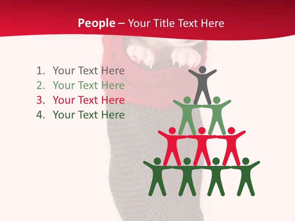 Stocking Present Comic PowerPoint Template