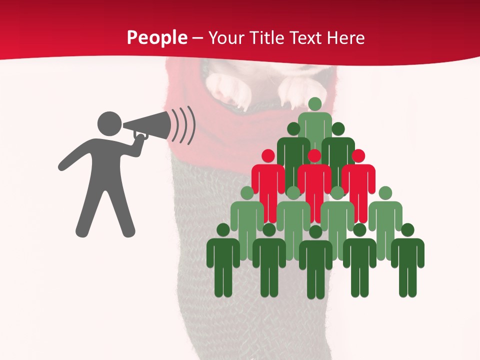 Stocking Present Comic PowerPoint Template