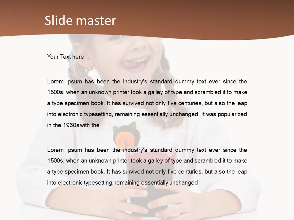 Happy Vegetable Juice PowerPoint Template