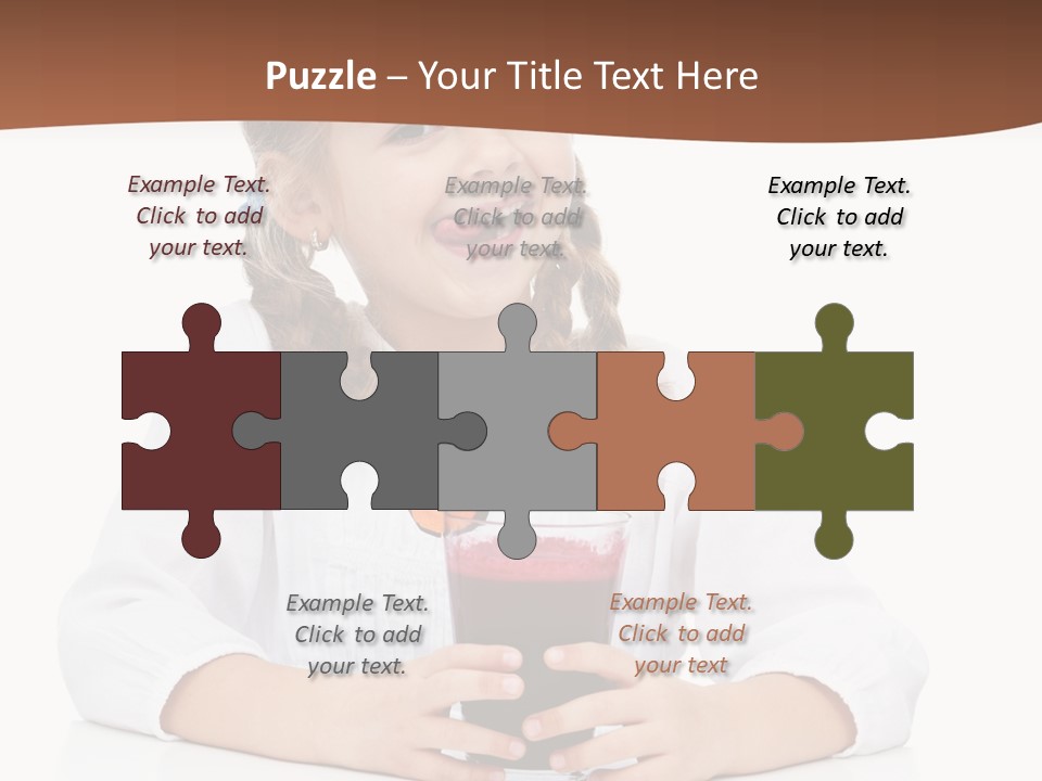 Happy Vegetable Juice PowerPoint Template