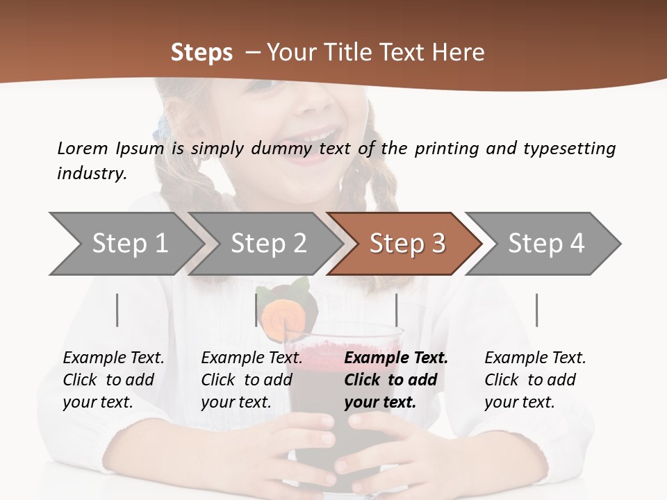 Happy Vegetable Juice PowerPoint Template