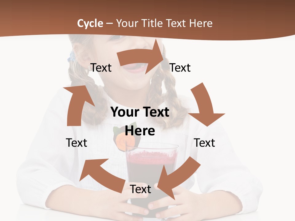 Happy Vegetable Juice PowerPoint Template