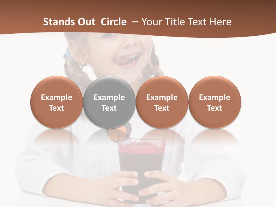 Happy Vegetable Juice PowerPoint Template