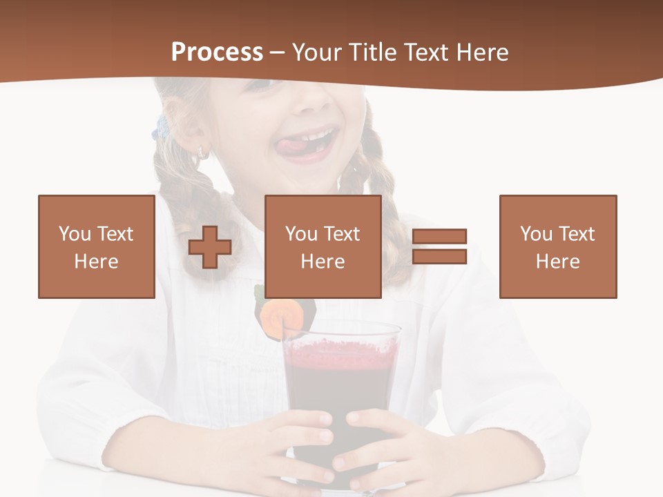 Happy Vegetable Juice PowerPoint Template