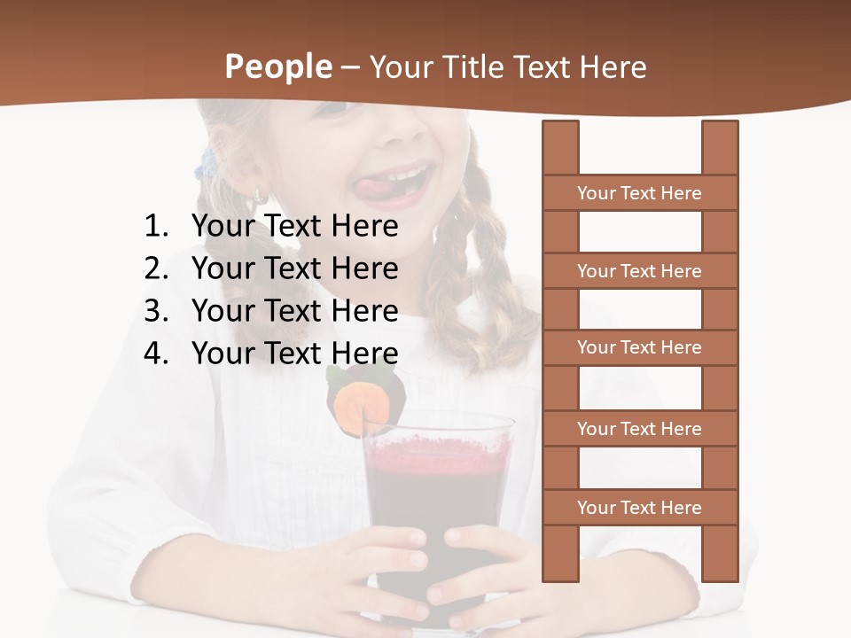 Happy Vegetable Juice PowerPoint Template