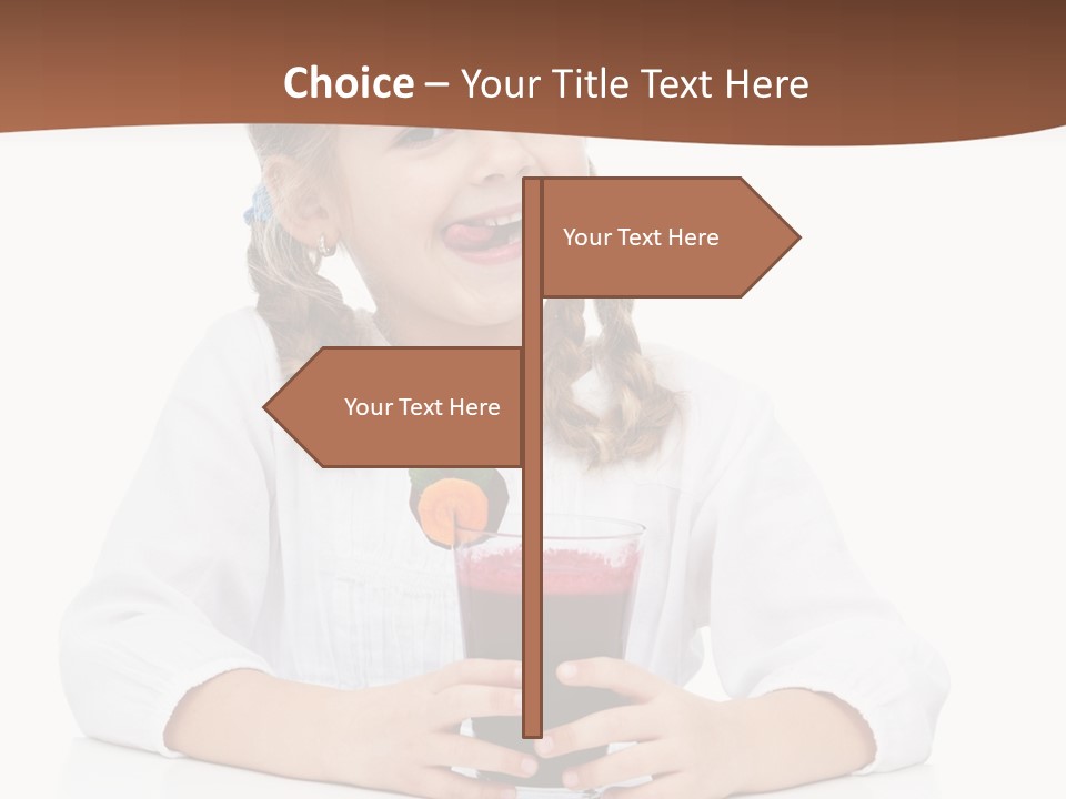 Happy Vegetable Juice PowerPoint Template