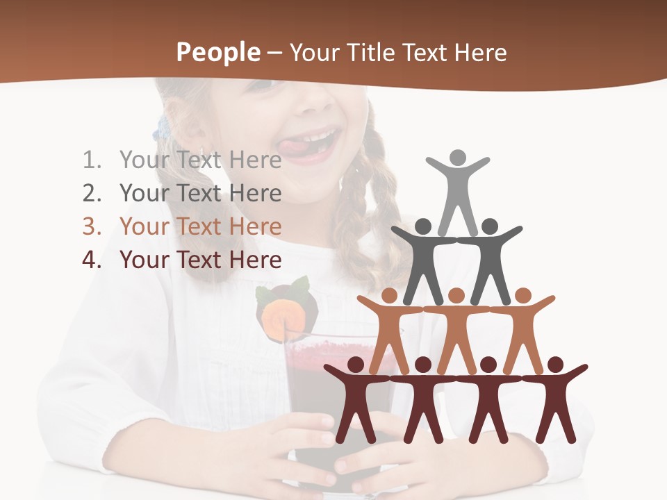 Happy Vegetable Juice PowerPoint Template