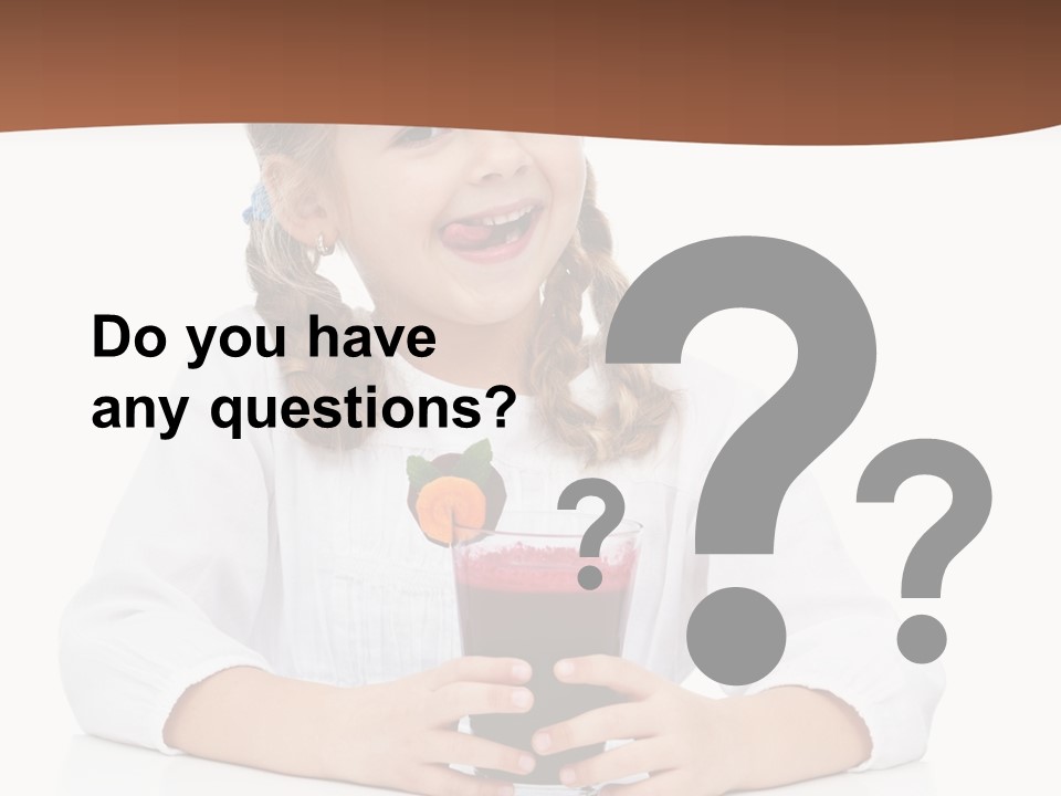 Happy Vegetable Juice PowerPoint Template