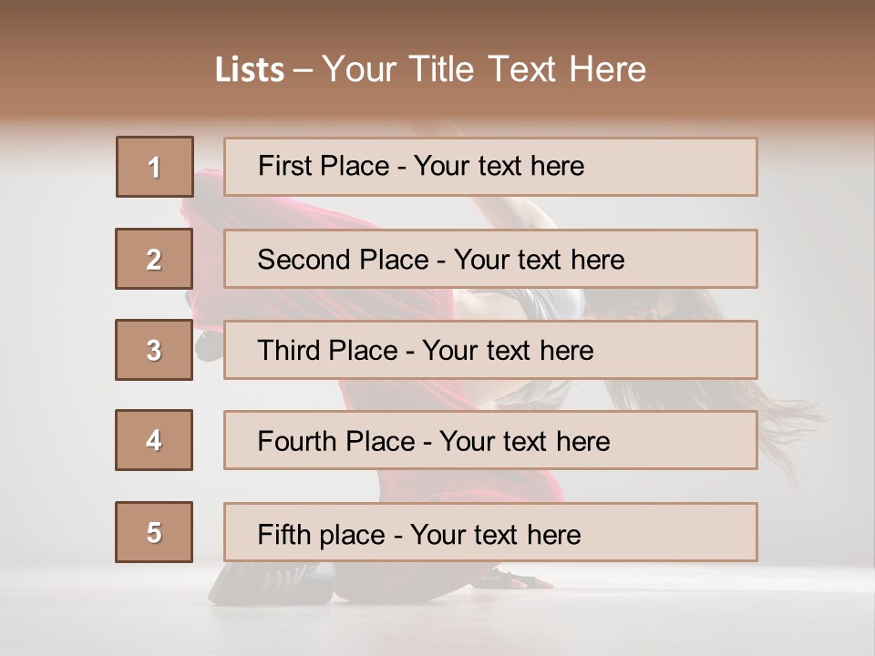Elegance Posing Hop PowerPoint Template