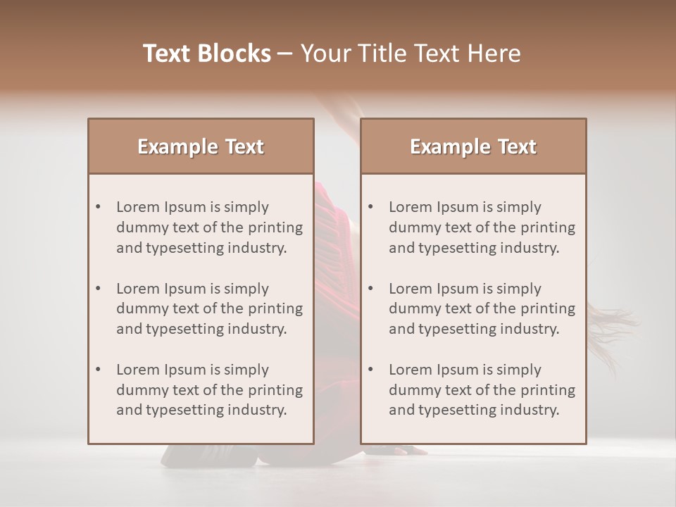 Elegance Posing Hop PowerPoint Template