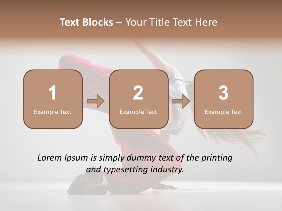 Elegance Posing Hop PowerPoint Template