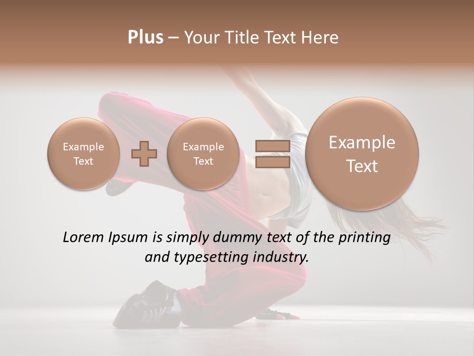 Elegance Posing Hop PowerPoint Template