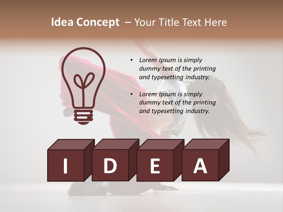 Elegance Posing Hop PowerPoint Template