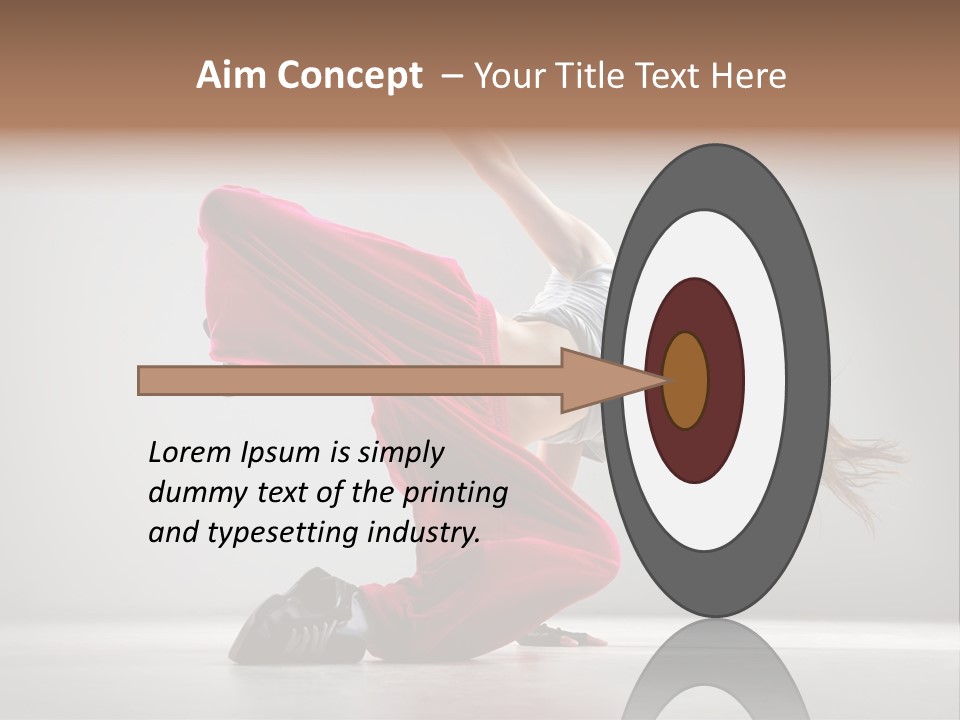 Elegance Posing Hop PowerPoint Template