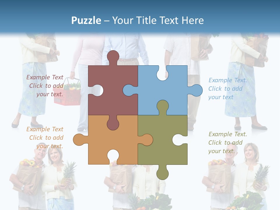 Organic Salad Orange PowerPoint Template