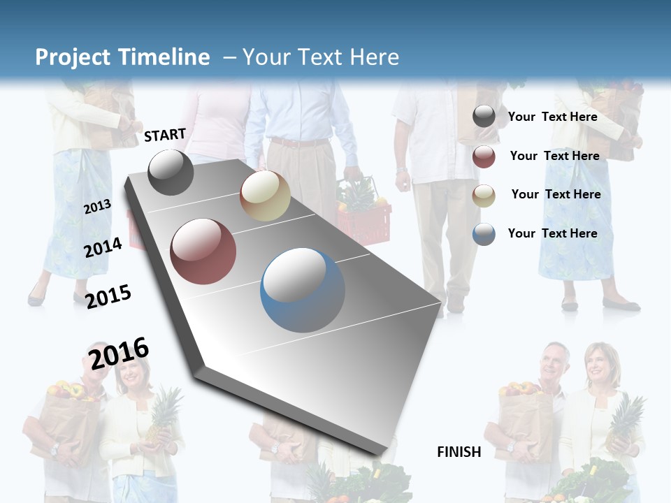 Organic Salad Orange PowerPoint Template