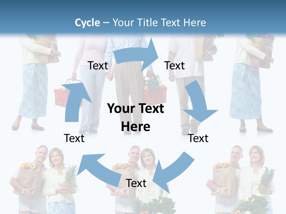 Organic Salad Orange PowerPoint Template