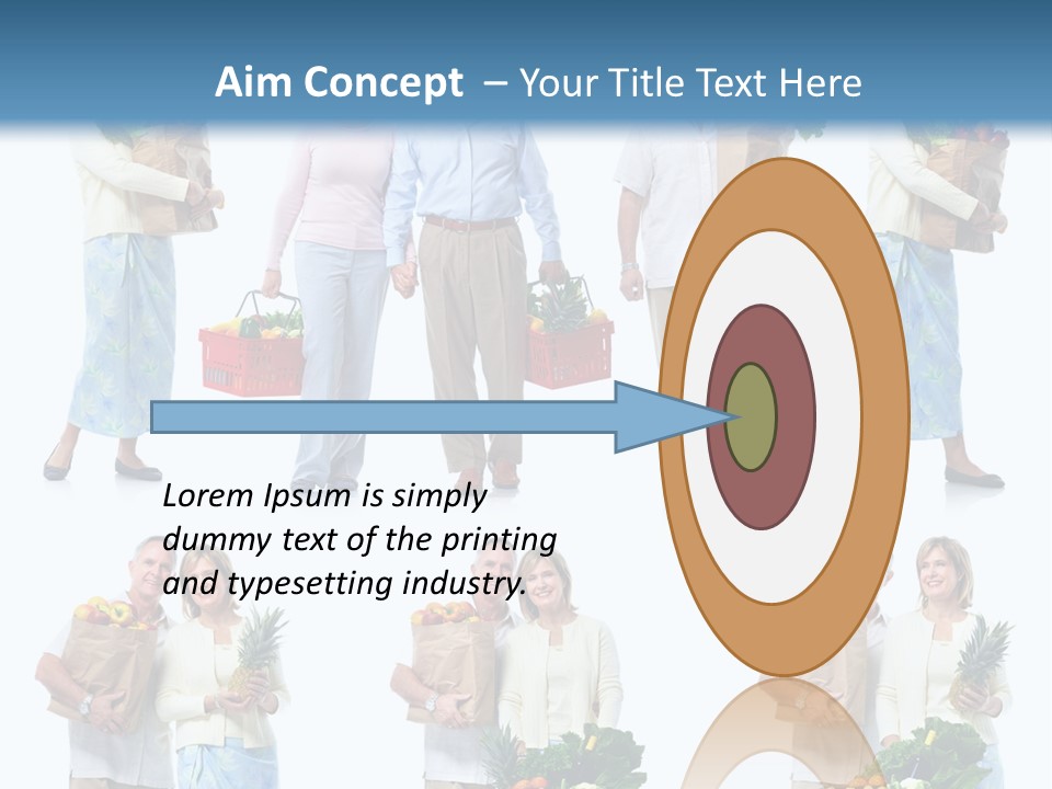 Organic Salad Orange PowerPoint Template