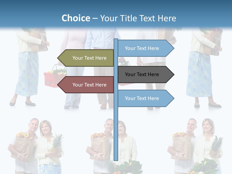 Organic Salad Orange PowerPoint Template