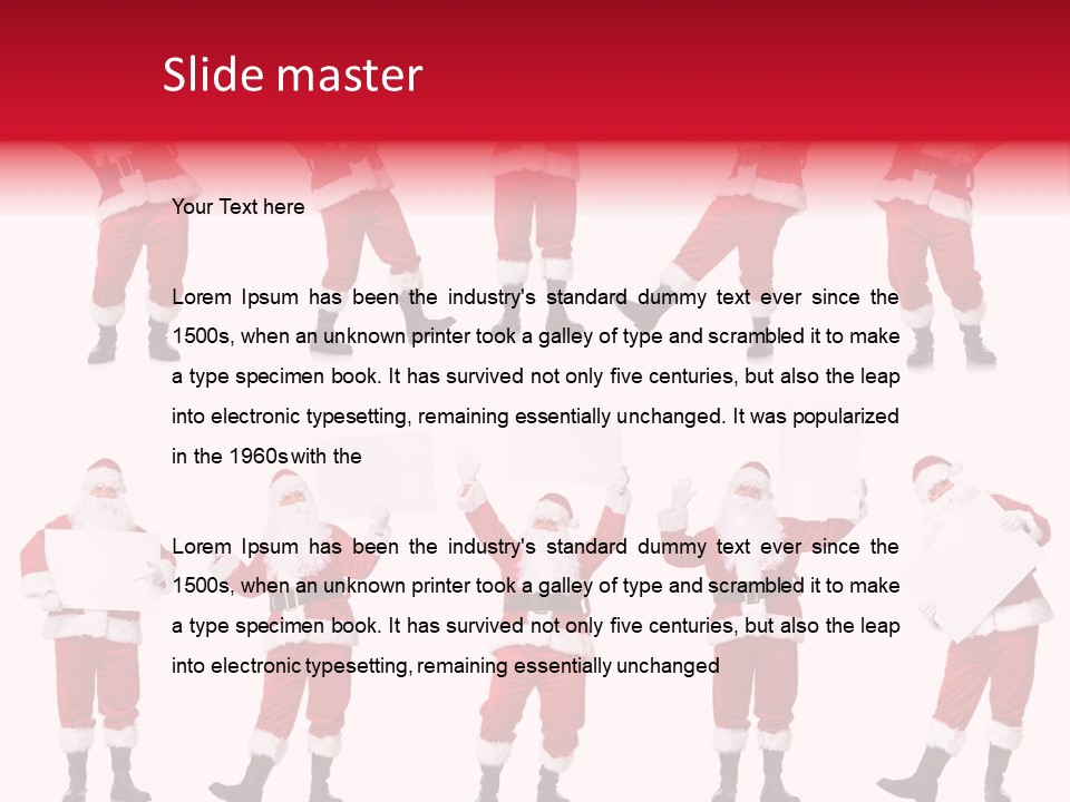 Men Xmas Costume PowerPoint Template
