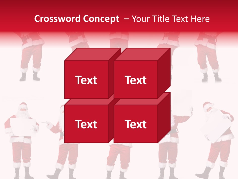 Men Xmas Costume PowerPoint Template