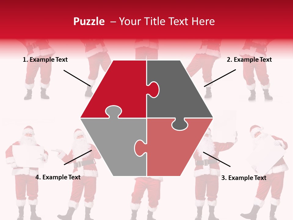 Men Xmas Costume PowerPoint Template