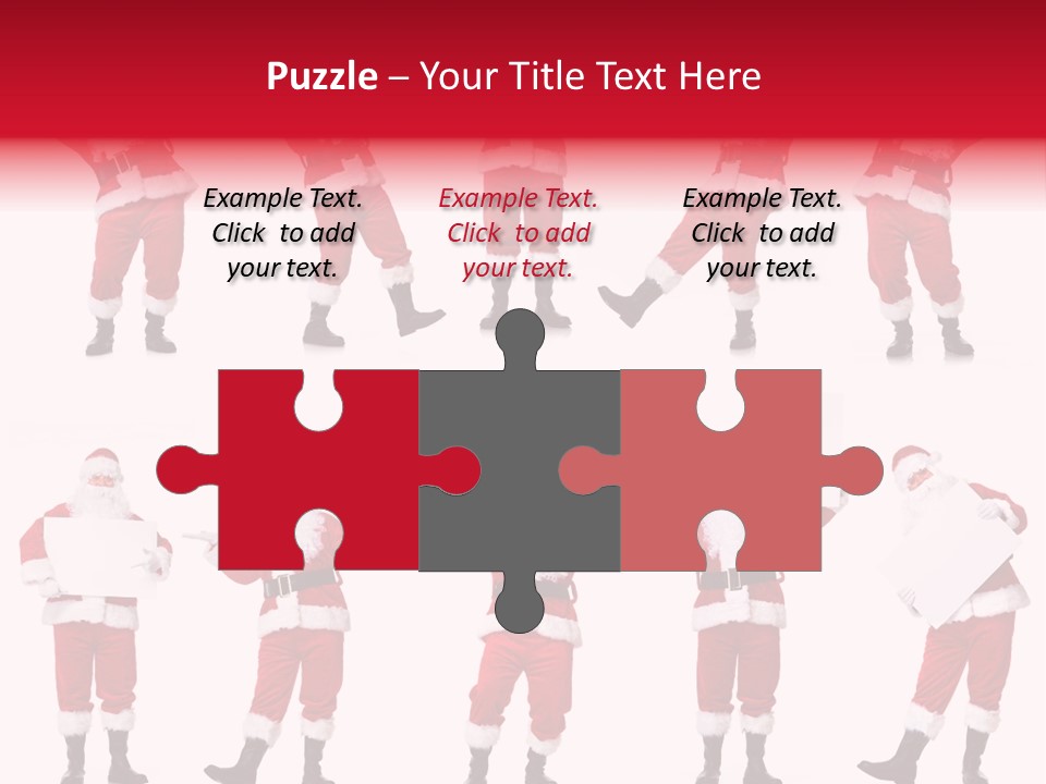 Men Xmas Costume PowerPoint Template