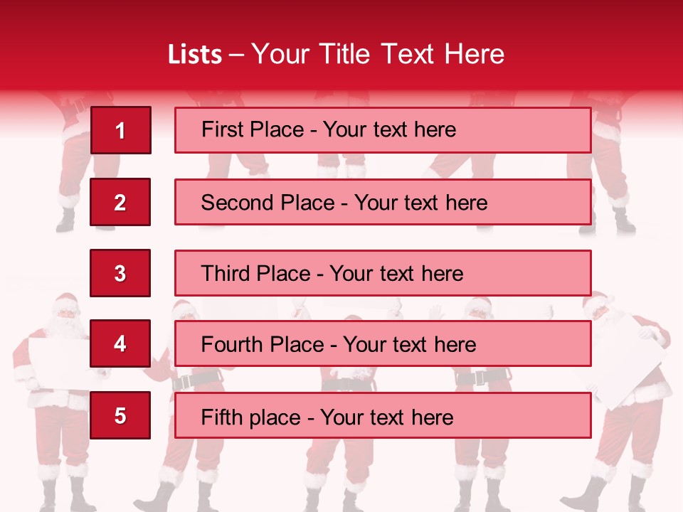 Men Xmas Costume PowerPoint Template