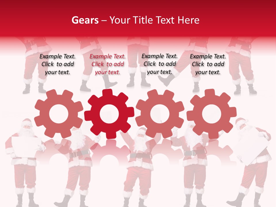 Men Xmas Costume PowerPoint Template