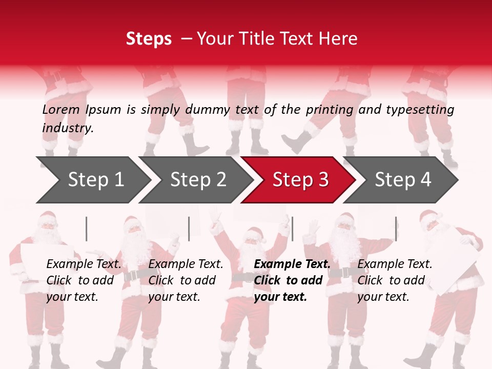 Men Xmas Costume PowerPoint Template