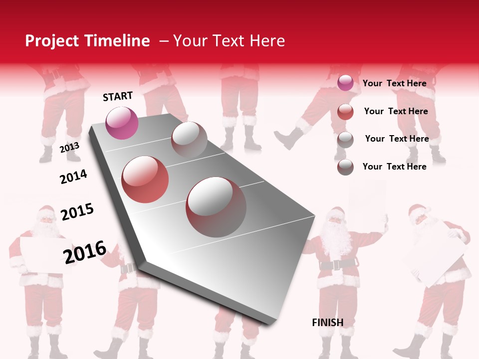 Men Xmas Costume PowerPoint Template