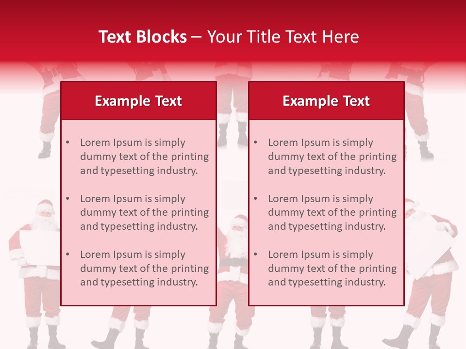 Men Xmas Costume PowerPoint Template