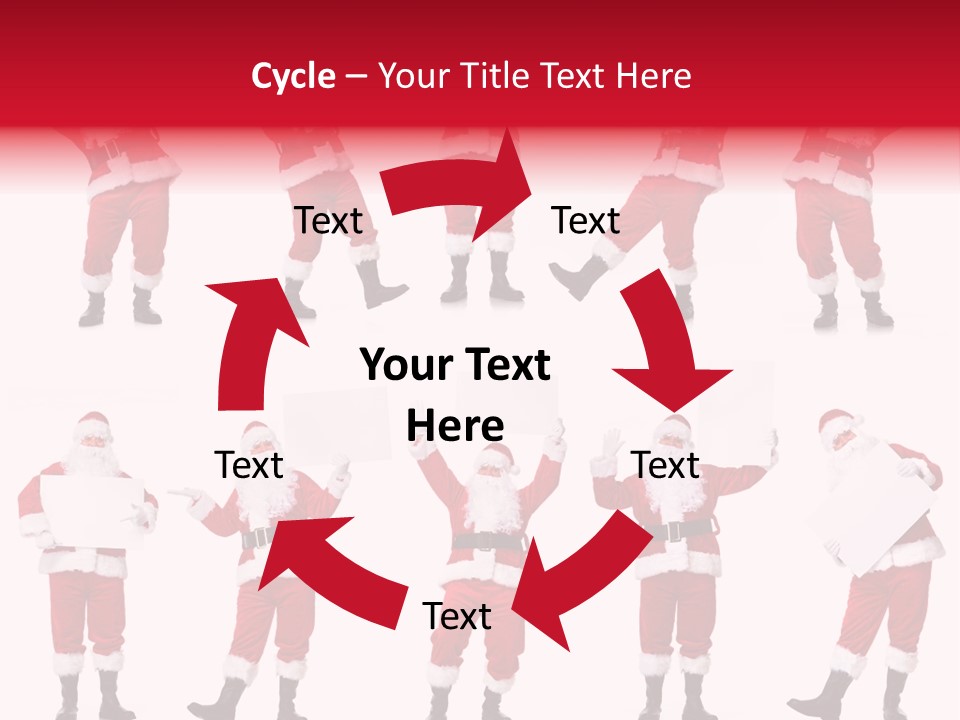 Men Xmas Costume PowerPoint Template
